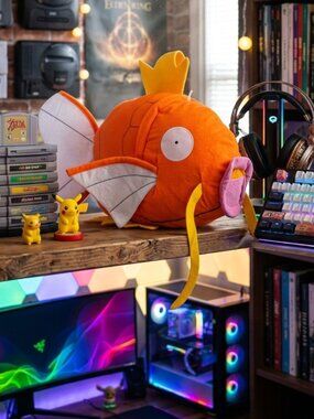 Pokemon Magikarp Flopping Action Plush Animal Soft Toy by Nintendo